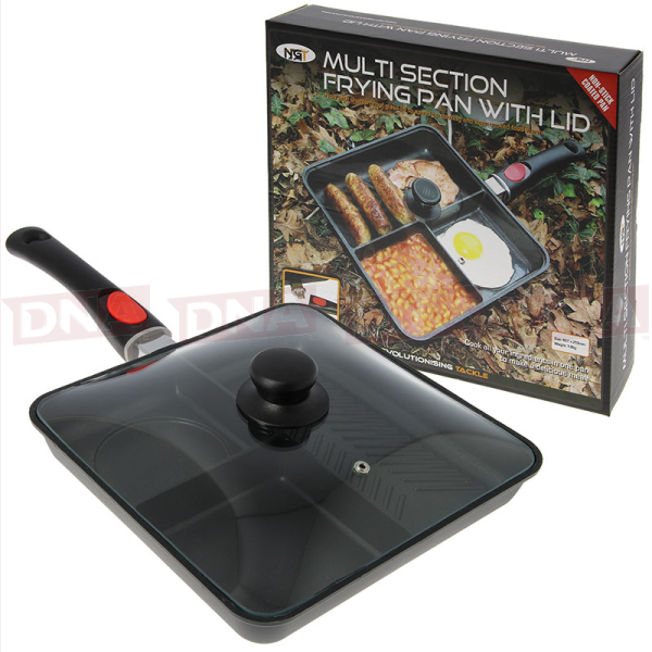 NGT MULTI SECTION FRYING PAN CARP FISHING TACKLE CAMPING NON STICK 
