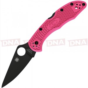 Spyderco SC11FPPNS30VBK Pink Heals Delica Lockback Knife