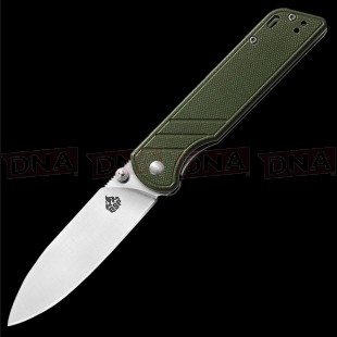 QSP QS102-B Parrot Linerlock Knife | OD Green Open