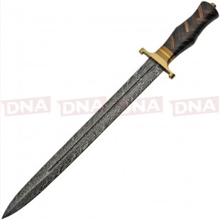 Damascus DM5019 Double Edged Braided Wood Sword