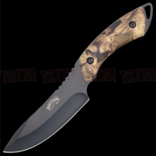 Frost Cutlery F16920CAB The Whistler Fixed Blade Knife Open on Black