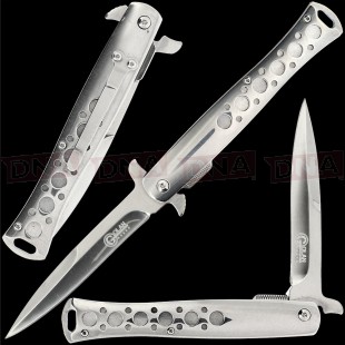 Golan GOL-456CH 9.2" Chrome Stiletto Lock Knife