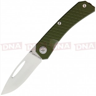Real Steel Akuma 9112 Green Pocket Knife