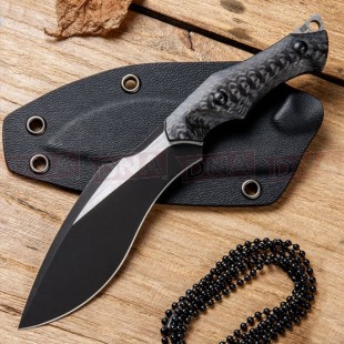 Vaquita Fixed Blade Mini Kukri Neck Knife CF