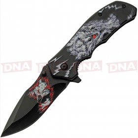 Rite Edge CN300548WH White Wolf Linerlock Knife