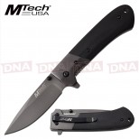 MTech USA Bearing Assisted G10 Knife Blackout Version