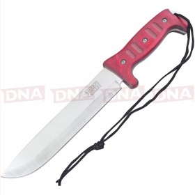 Frost Cutlery FSHP141RBW Red Pakkawood Bowie Knife