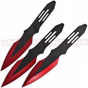Rite Edge CN211536RD Dual Tone Red Throwing Knife Set