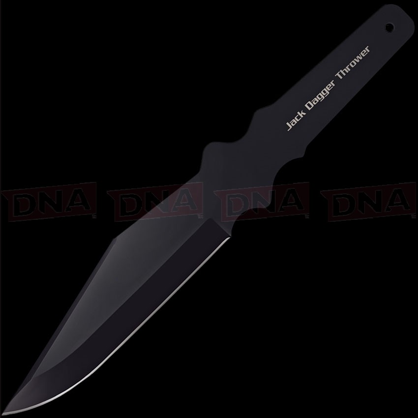 Cold Steel CS80TJDZ Jack Dagger Throwing Knife Open on Black
