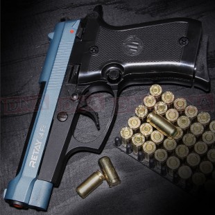 Retay 84 FS 9MM P.A.K Black/Blue Blank Firing Pistol