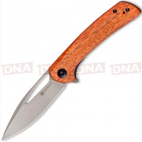 SENCUT Honoris SA07A Flipper & Thumb Hole Knife Wood Handle