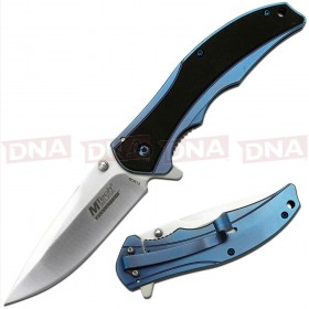 MTech USA MTE-FDR014D Blue G10 Frame Lock Knife