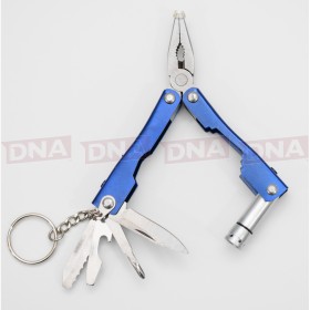 Blue Multi-tool with 1.5" Folding Knife