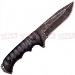MU-1145 Blackout Stonewashed Fixed Blade Knife