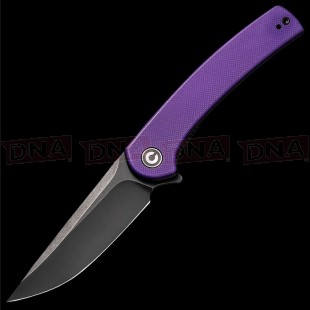 Civivi CIVC19026B4 Mini Asticus Linerlock Knife - Purple Open on Black