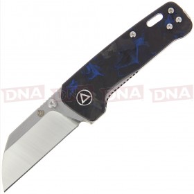 QSP Penguin Mini QS130XSD1 Lock Knife Carbon Fiber Blue