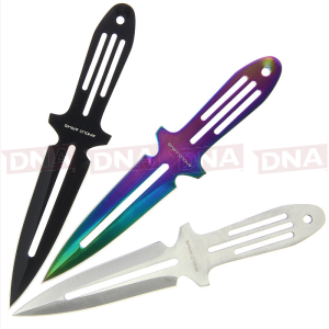 Anglo Arms 3pc Coloured Throwing Knife Set