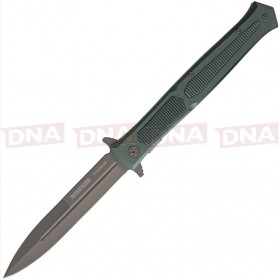 Rough Ryder RR1861 Large Green Stiletto Linerlock Knife