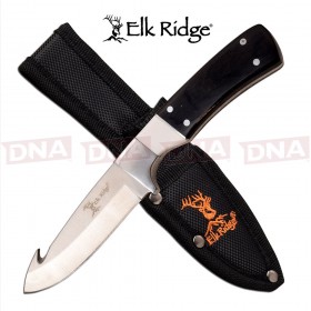 Elk Ridge ER-200-08WH Fixed Blade Knife with Gut Hook