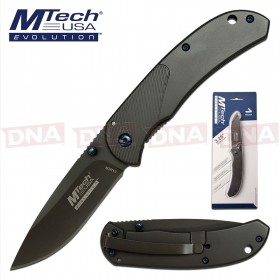 MTech Evolution MTE-FDR009-GY All Black Frame Lock Knife