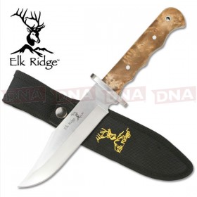 Elk Ridge ER-101 Burl Wood Bowie Knife