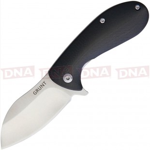 ABKT Grunt Liner Lock Flipper Knife Black G-10