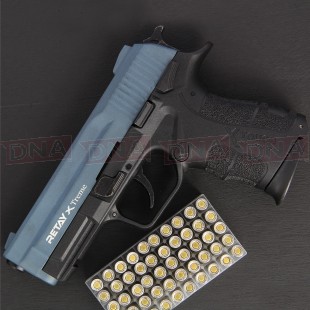 Retay Xtreme 9mm Black/Blue Blank Firing Pistol