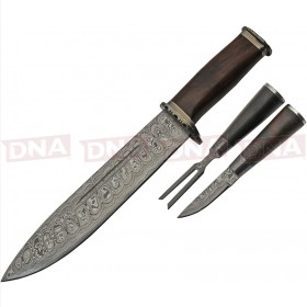 Damascus DM1237 Scandinavian / Viking Knife Set