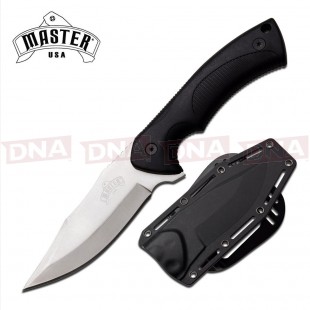 Master USA MU-1149 Satin Clip Point Fixed Blade Knife