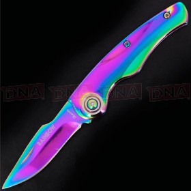 Albainox 18369 Harpoon EDC Knife - Rainbow