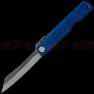 Higonokami HIGOC8 No 8 Blue Paper Steel Folding Knife