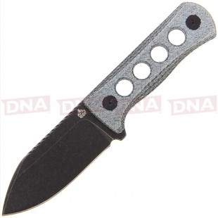 QSP QS141D2 Canary Neck Knife Fixed Blade Blue Denim Micarta