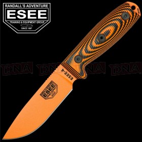 ESEE ES4POR006 Model 4 3D Fixed Blade Knife in Orange