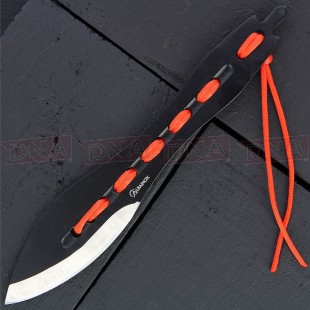 Albainox 31857 Red Laced Throwing knives x3