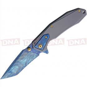 Rough Ryder RR1984 Blue Wave Flipper Lock Knife