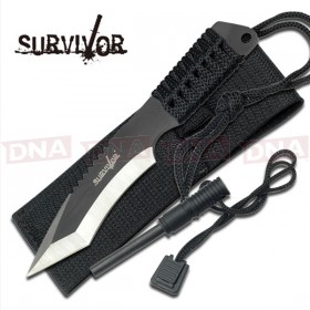 Survivor HK-759 Recurve Tanto Fixed Blade Knife