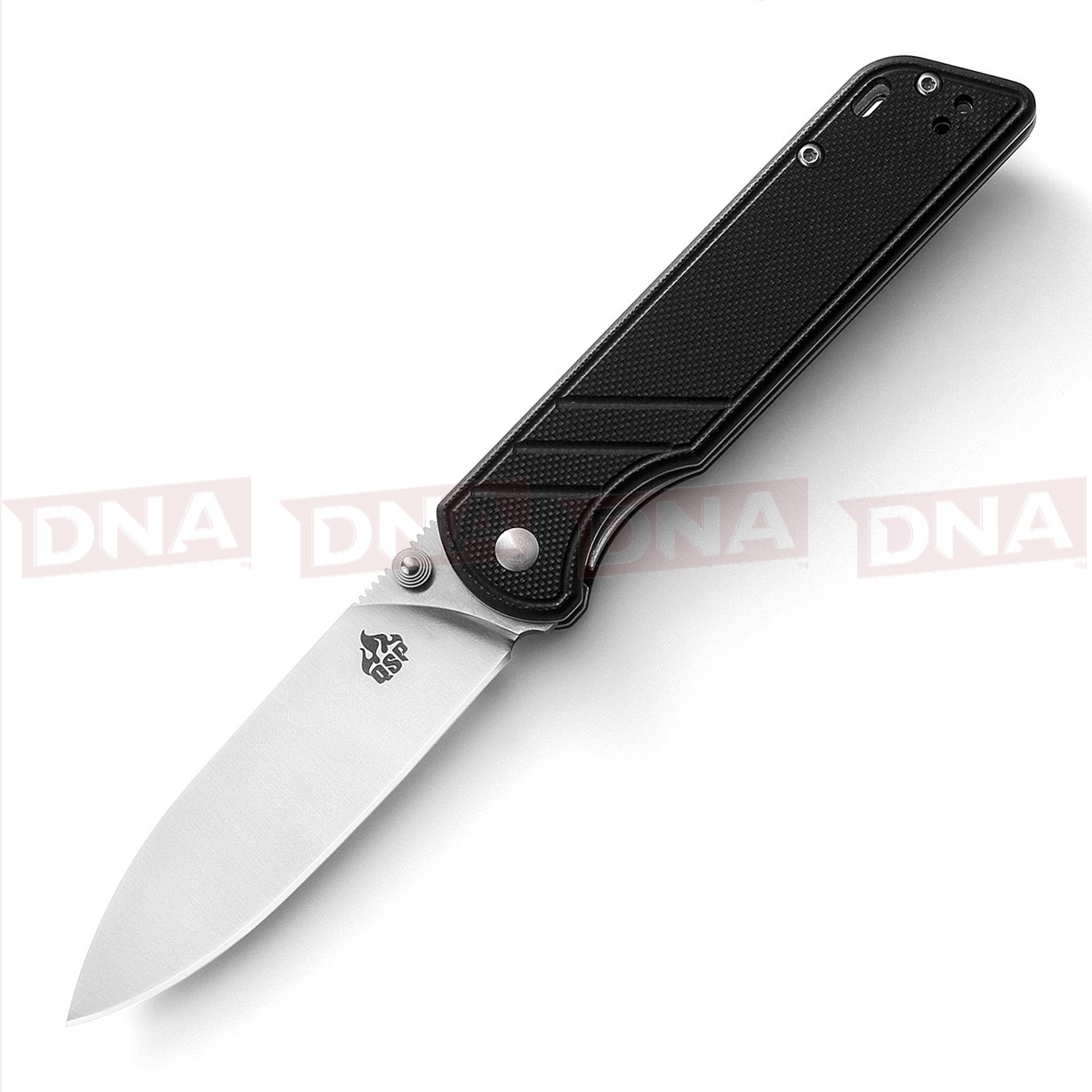 QSP G10 Lock Knife - Black Main Open