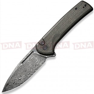 CIVIVI Conspirator C21006-DS1 Damascus Lock Knife Micarta Handle