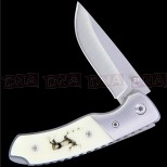 Albainox 19770 Stag Back Lock Folding Knife